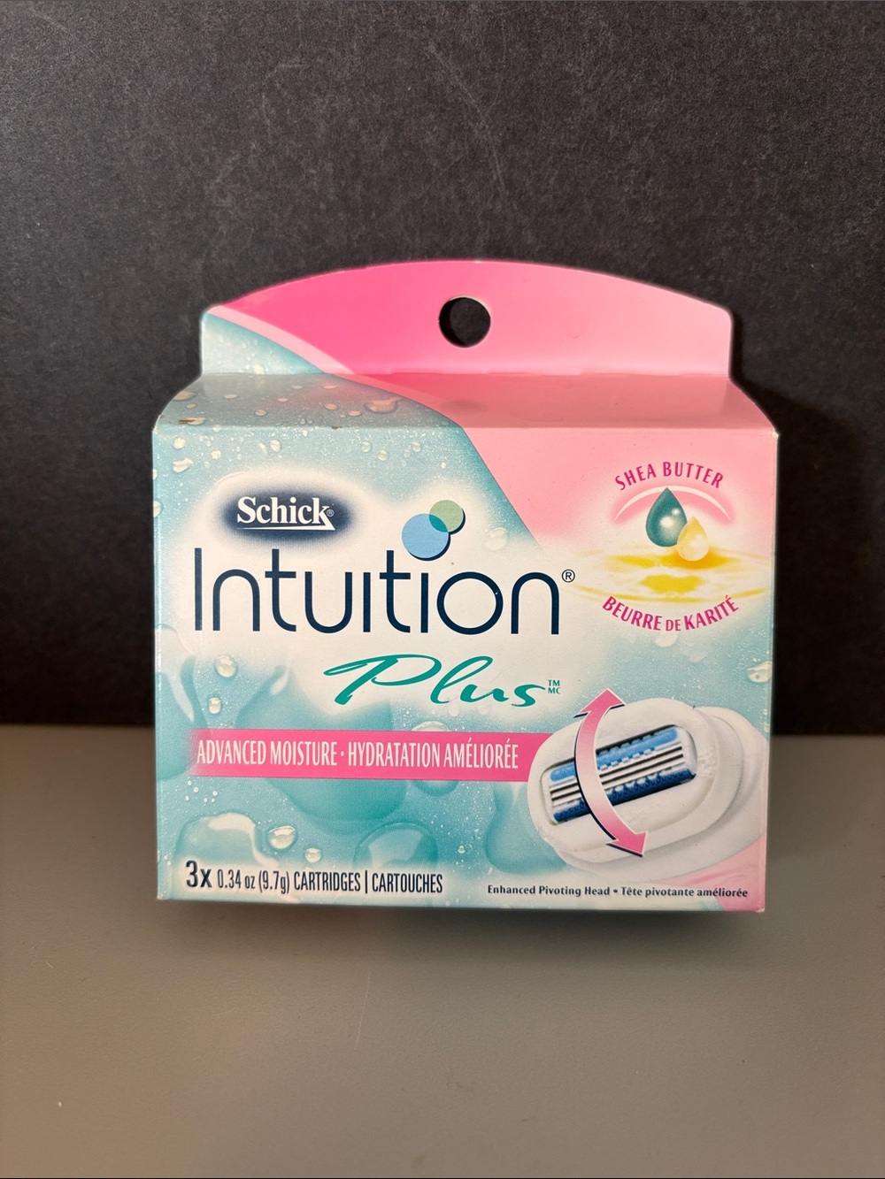 Schick Intuition Plus Advanced Moisture Shea Butter Razor Refill Cartridges 3/pk